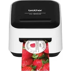 Brother VC-500W - Versatile Compact Color Label and Photo Printer with Wireless Networking - 2 Print Width - 0.30 in/s Mono - 313 dpi - Wireless LAN - 17 Label Length