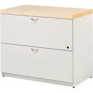 Groupe Lacasse LAS 71D2436LFG - Lacasse Concept 70 2-Drawer Lateral File Unit - 0.2 Edge - 2 - Textured Edge - Finish: Grigio