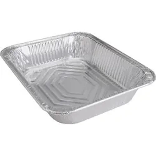 Genuine Joe GJO 10702 - Joe Half-size Disposable Aluminum Pan - - Aluminum - Cooking, Serving - Disposable - Silver - 100 Piece(s) Pieces per Serving(s)/ Carton