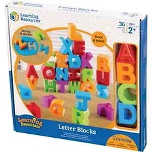 Learning Resources LRN LER7718 - Letter Blocks - Theme/Subject: Learning - Skill Learning: Visual, Letter Recognition, Alphabetical Order, Color Identification, Word Building, Fine Motor, Eye-hand Coordination, Tactile Discrimination - 2 Year & Up - Multi