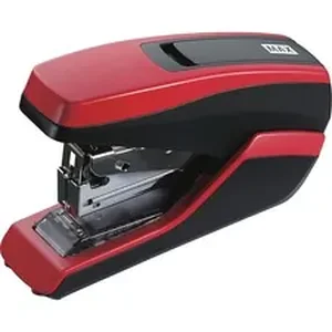 Max Co Ltd MXB HD91661 - MAX HD-55FL Half-strip Stapler - 35 Sheets Capacity - 100 Staple Capacity - Half Strip - 24/6mm, 26/6mm Staple Size - Red, Black