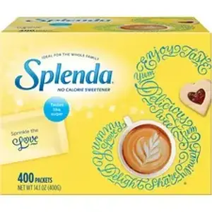 Heartland SNH 200414CT - Splenda Single-serve Sweetener Packets - Packet - 0 lb (0 oz) - Artificial Sweetener - 2400/Carton - 400 Per Box