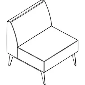 Groupe Lacasse ARO HC30K8W1 - Arold Straight Chair - Black Whisper Vinyl Seat - Black Back - Metallic Silver Steel Frame - 1 Each