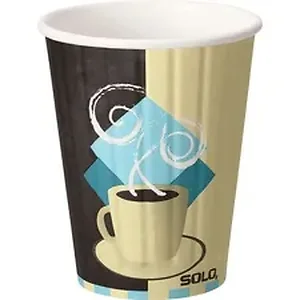 Dart Container Corporation SCC FSIC12J7534 - Solo Insulated Hot Combo - 12 fl oz - 52 / Pack - Multi - Paper - Hot Drink