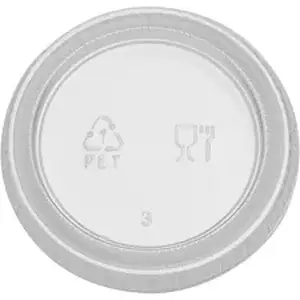 Georgia Pacific DXE PL20CLEAR - Dixie Portion Cup Lids by GP Pro - PETE Plastic - 2400 / Carton - Clear