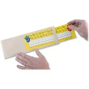 Ashley Productions Inc ASH 10400 - Ashley Nameplate Pocket - Off White - Plastic - 12.5 Width - 25 / Pack