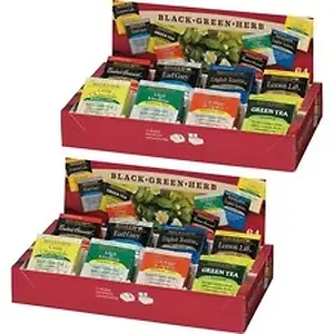 Keurig BTC 10568BD - Bigelow® 8-Flavor Tea Assortment Tea Tray Pack - Black Tea, Green Tea - Assorted - 128 / Bundle