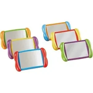 Learning Resources LRN LER3371 - All About Me 2-in-1 Mirrors - Theme/Subject: Learning, Fun - Skill Learning: Visual, Social Skills, Language, Self Awareness, Emotion - 2 Year & Up