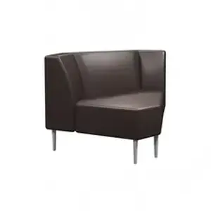 High Point Furniture Industries Inc HPT 589544111 - HPFI 5895 90° Corner Seat - 51.5 x 31.8 x 34, 35 x 19 x 19.5 Seat - Material: Brushed Aluminum Leg - Finish: Infinity Java
