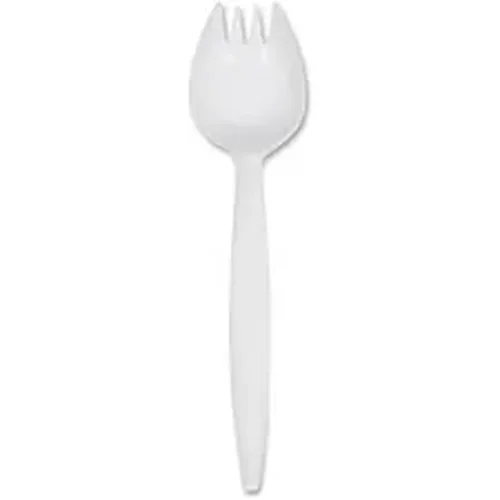 Genuine Joe GJO 20004 - Joe Medium-Weight Spork - 1 Piece(s) - 1000/Carton - 1 x Spork - Disposable - White