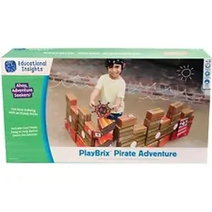 Educational Insights EII 3663 - Pirate Adventure Stacking Blocks - Theme/Subject: Learning - Skill Learning: Creativity, Science, Balance, Gravity, Social Skills, Construction, Imagination, Vocabulary, Communication - 3-7 Year - Multi