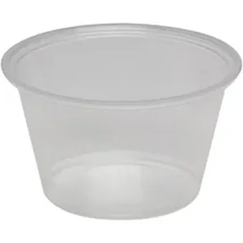 Georgia Pacific DXE PP40CLEAR - Dixie Portion Cup Lids by GP Pro - 4 fl oz - 2400 / Carton - Clear - Plastic - Sauce