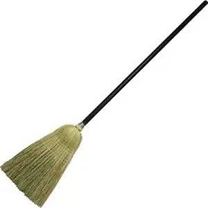 Genuine Joe GJO 58564 - Joe GJO58564, Corn Blend Janitor Broom, 6 / Carton, Black - Corn Bristle - 58.8 Overall Length - 6 / Carton