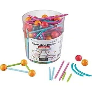 Learning Resources LRN LER1776 - Geometric Shapes Building Set - Theme/Subject: Learning - Skill Learning: Shape, Geometry - 5+ - 1 / Set