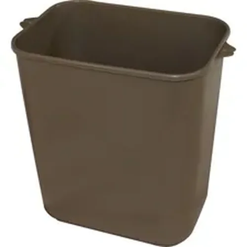 Impact Products IMP 770115CT - 14-quart Plastic Wastebasket - 3.50 gal Capacity - Dent Resistant, Rust Resistant, Leak Resistant, Long Lasting - 32.5 Height x 14.4 Width - Polyethylene, Plastic - Beige - 12 / Carton