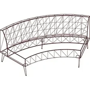 Groupe Lacasse ARO 4860CK8W8 - Arold Hip Hop Collection Wedge Chair - 78 x 37 x 31.8 - Material: Nylon Glide, Vinyl - Finish: Merlot