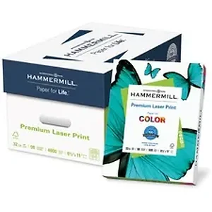International Paper HAM 104646 - Hammermill Paper for Color 8.5x11 Laser Copy & Multipurpose Paper - White - 98 Brightness - Letter - 8 1/2 x 11 - 32 lb Basis Weight - Ultra Smooth - 8 / Carton - SFI