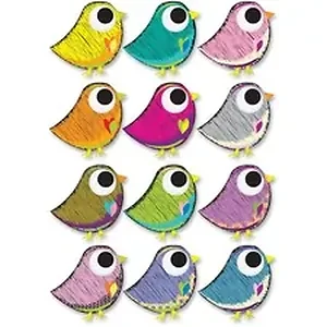 Ashley Productions Inc ASH 10084 - Ashley Scribble Bird Design Dry Erase Magnet - Magnetic - Scribble Bird - Write on/Wipe off - Multicolor - 1 / Set