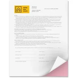 Domtar Inc XER 3R12421 - Xerox Bold Digital Carbonless Paper - Letter - 8 1/2 x 11 - 2500 / Carton - SFI