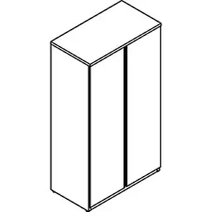 Groupe Lacasse LAS 4YN203665BE - Lacasse Concept 400E 4 Storage Cabinet - 36 x 20 x 65 Cabinet - 4 Shelve(s) - Material: Aluminum Handle - Finish: Totem