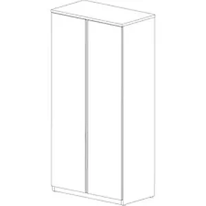 Groupe Lacasse LAS 4XN243673BE - Lacasse Concept 400E 4 Storage Cabinet - 36 x 24 x 73 x 0.1 Edge - 4 Shelve(s) - Smooth Edge - Material: Stainless Steel Handle - Finish: Totem