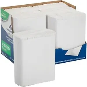 Georgia Pacific GPC 2112014 - Georgia-Pacific Professional Series Premium C-Fold Paper Towels by GP Pro - 1 Ply - C-fold - 10.10 x 12.70 - White - Paper - Perforated, Multi-fold, Absorbent - For Restaurant, Lodging, Healthcare - 200 Per Pack - 6 / Carton