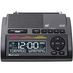 Midland NWPET-MDLWR400 - WR400 Emergency Alert Weather Radio - with NOAA All Hazard, Weather Disaster - AM/FM - Specific Area Message Encoding (SAME)7 Weather - Portable