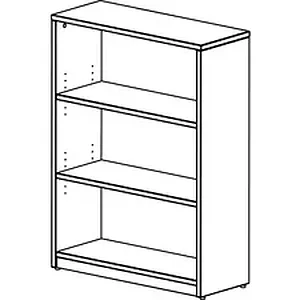 Groupe Lacasse LAS 41NNB364814O - Lacasse Concept 400E Bookshelf - 36 x 14 x 48, 0.1 Edge - Finish: Snow
