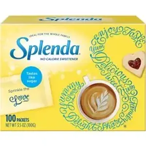 Heartland SNH 200025CT - Splenda No Calorie Sweetener Packets - Packet - 0 lb (0 oz) - Artificial Sweetener - 1200/Carton