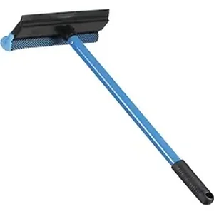 Ettore Products Company ETO 59016CT - Ettore Auto Squeegee Scrubber - 8 Nylon Blade - 16 Handle - Durable, Streak-free, Lightweight - Blue