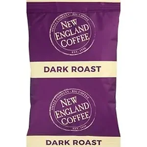 New England Coffee Company NCF 026190 - New England French Roast Coffee Portion Pack - French Roast - Dark - 2.5 oz Per Pack - 24 / Carton
