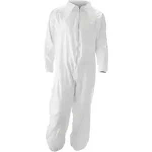Impact Products IMP M1017L - MALT ProMax Coverall - Recommended for: Chemical, Painting, Food Processing, Pesticide Spraying, Asbestos Abatement - Large Size - Zipper Closure - Polyolefin - White - 25 / Carton
