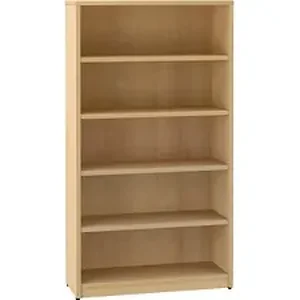 Groupe Lacasse LAS 41NNB366514Z - Lacasse Concept 400E Bookshelf - 36 x 14 x 65, 0.1 Edge - Finish: Classic Chocolate, Snow