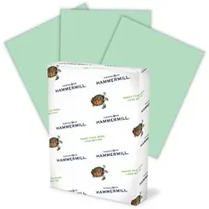 International Paper HAM 103366CT - Paper for Copy 8.5x11 Colored Paper - Green - Recycled - 30% - Letter - 8 1/2 x 11 - 20 lb Basis Weight - Smooth - 5000 / Carton - FSC
