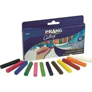 Dixon Ticonderoga Co. DIX 10441 - Prang Pastello - Colored Paper Chalk - 3.3 Length - 0.4 Diameter - Assorted - 12 / Box