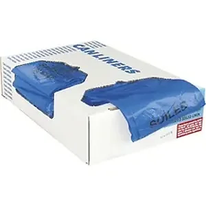 Heritage Bag Company HER A6043PX - Heritage 1.3 mil Color-coded Can Liner - 30 gal - 30 Width x 43 Length x 1.30 mil (33 Micron) Thickness - Low Density - Blue - 200/Carton - Can - Commercial, Healthcare