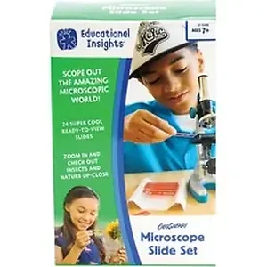 Educational Insights EII 5286 - GeoSafari Microscope Slide Set - Theme/Subject: Learning - Skill Learning: Science, Insect, Anatomy, Scientific Terminologies - 7-12 Year - Multi
