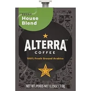 Lavazza MDK A187 - Alterra House Blend Decaf Coffee - Compatible with Flavia - Decaffeinated - House Blend - Light - 100 / Carton