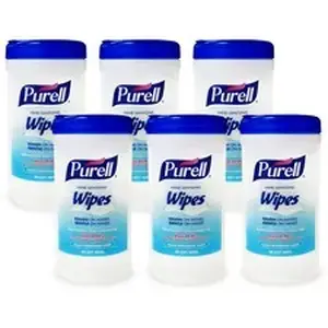Gojo GOJ 912006CMRCT - PURELL® Clean Scent Hand Sanitizing Wipes - Clean - White - Durable, Alcohol-free - For Hand - 40 Per Canister - 6 / Carton