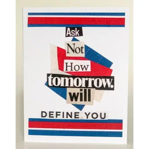 Barnes Cards Llc SQ4032841 - Encouragement Greeting Card Pack - Ask Not How Tomorrow