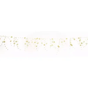 Melrose International 70052DS - Iridescent Cream Bead Garland - Set of 12, 5 Feet Long