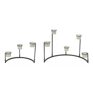 Melrose International 56926DS - Elegant Multi-Level Votive Candle Holder Set - 4 Pieces