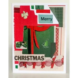 Barnes Cards Llc SQ1824247 - Festive Merry Christmas Greeting Cards - Set of 6