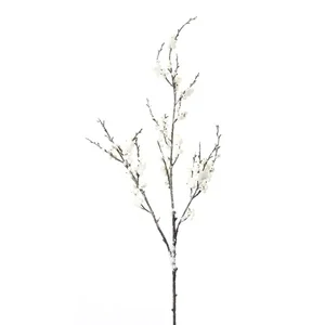 Melrose International 76604DS - Set of 12 Snowy Berry Branches - 42.5" Foam Decor