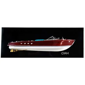 Old Modern Handicrafts Inc Omh H067 - Handcrafted Riva Aquarama Half Hull Model