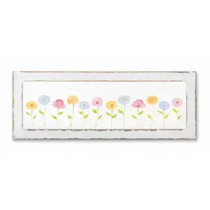 Melrose International 78689DS - Elegant Floral Frame Wall Art - 24 x 9H