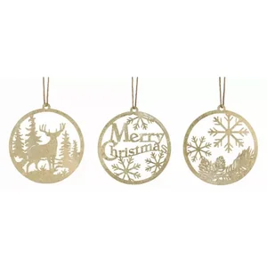 Melrose International 81474DS - Set of 24 Iron Holiday Ornaments - 17.5H