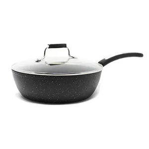 Seawide Distributions STF-060780-001-0000 - 9.5-Inch Non-Stick Saute Pan with Lid and Bakelite Handle