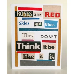 Barnes Cards Llc SQ4064865 - Roses Are Red - Pack of 6 Friends Greeting Cards