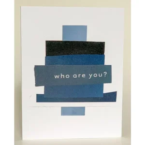 Barnes Cards Llc SQ8020057 - Who Are You? Friends Greeting Card Pack of 6